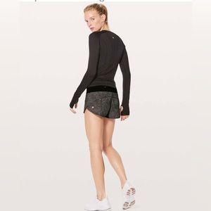 Lululemon Speed Up Short *2.5" Heather Lux Multi Black / Black (First Release)